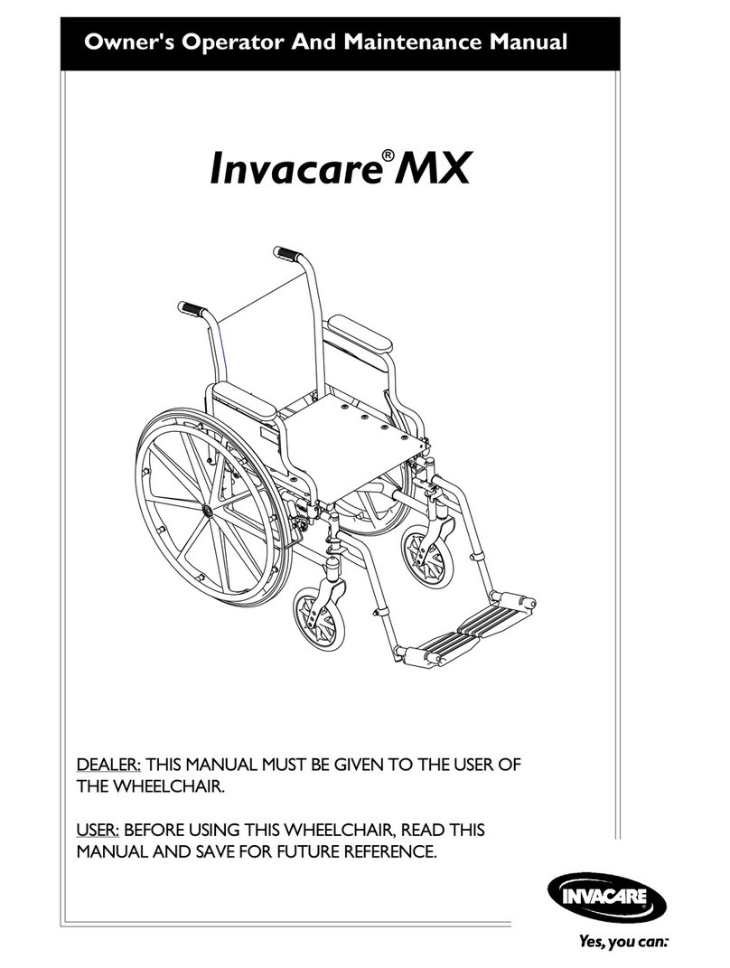 Invacare MX Installation and operation manual