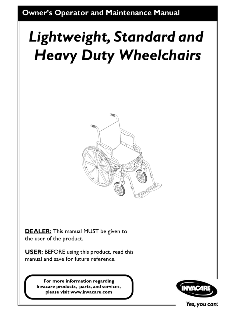 Invacare Lightweight Operation and maintenance manual
