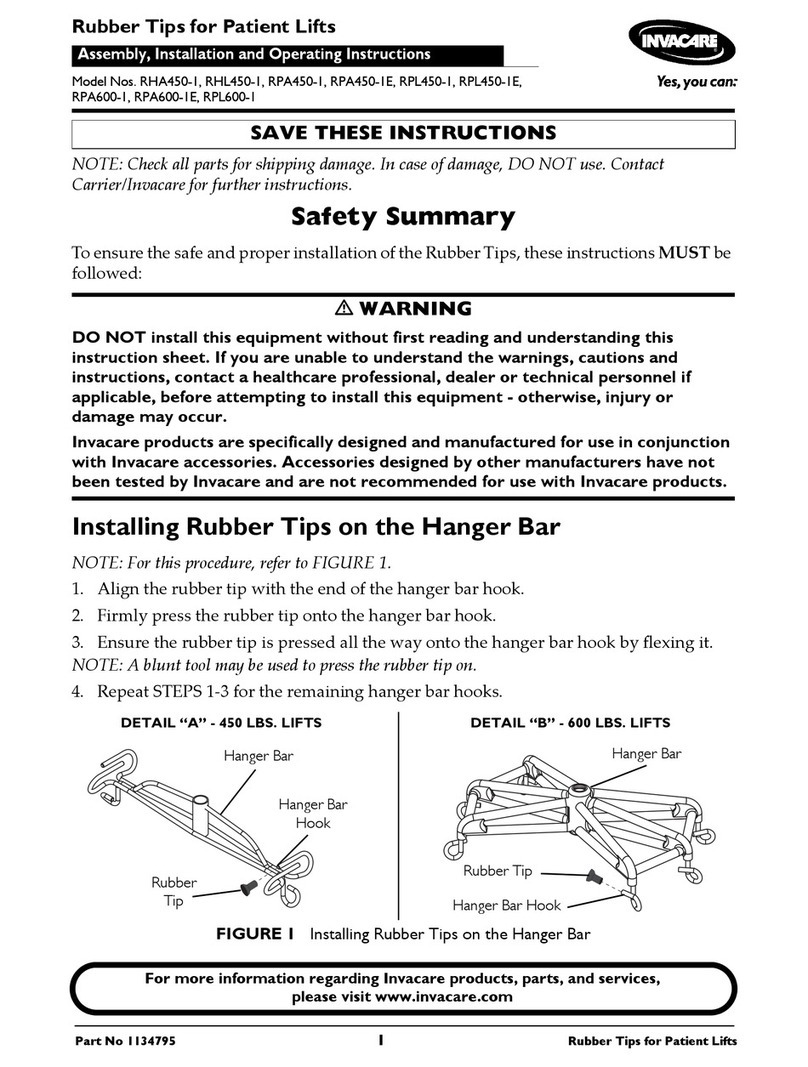 Invacare RHL450-1 Assembly instructions