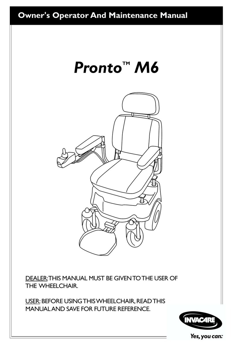 Invacare ProntoTM M6 User manual