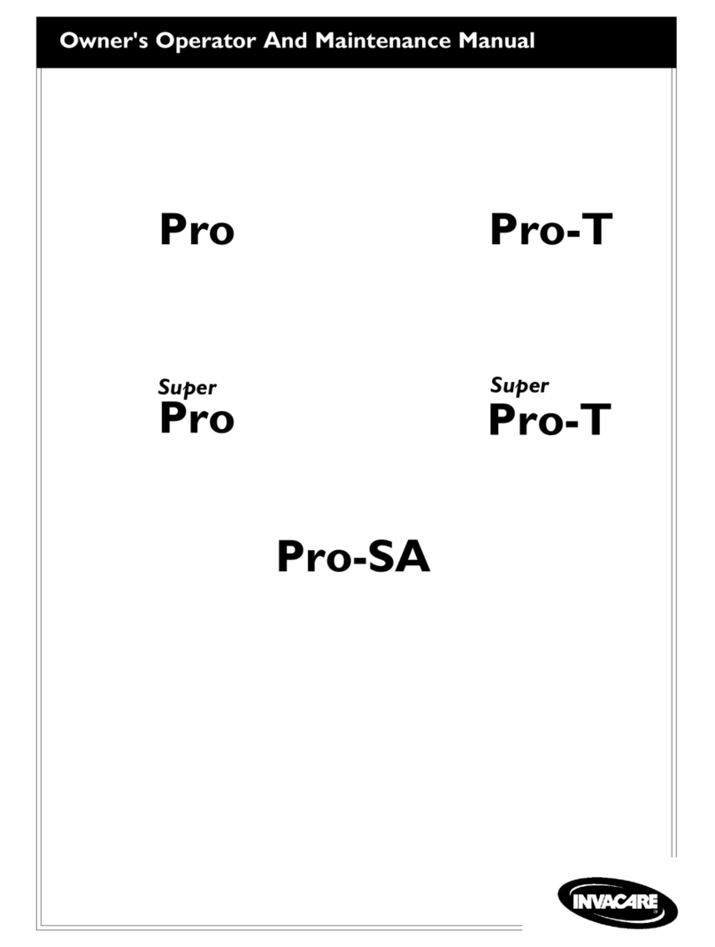 Invacare Pro Series User manual