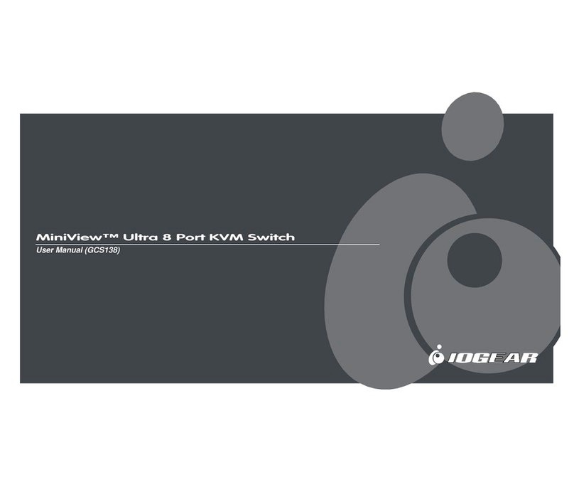 IOGear MiniView Ultra GCS138 User manual