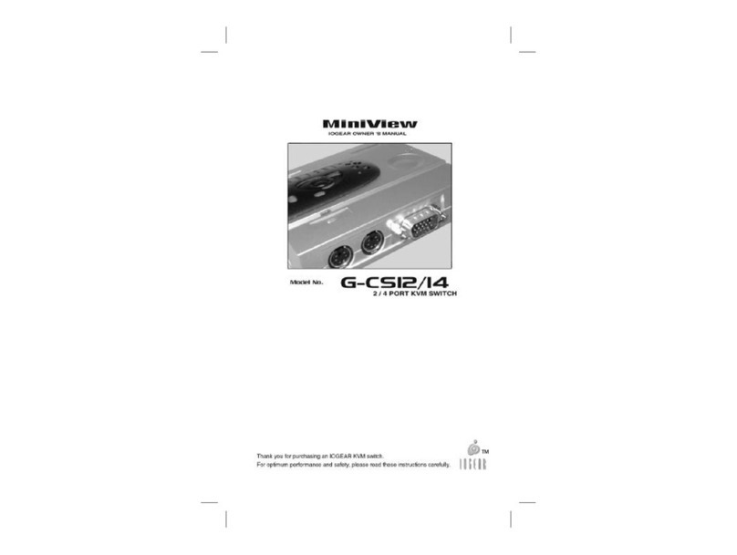 IOGear MiniView G-CS12 owner's manual