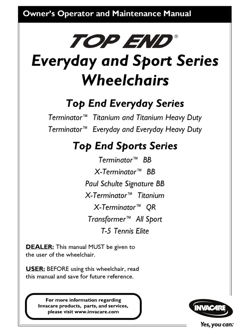 Invacare Top End Paul Schulte Signature BB Installation instructions