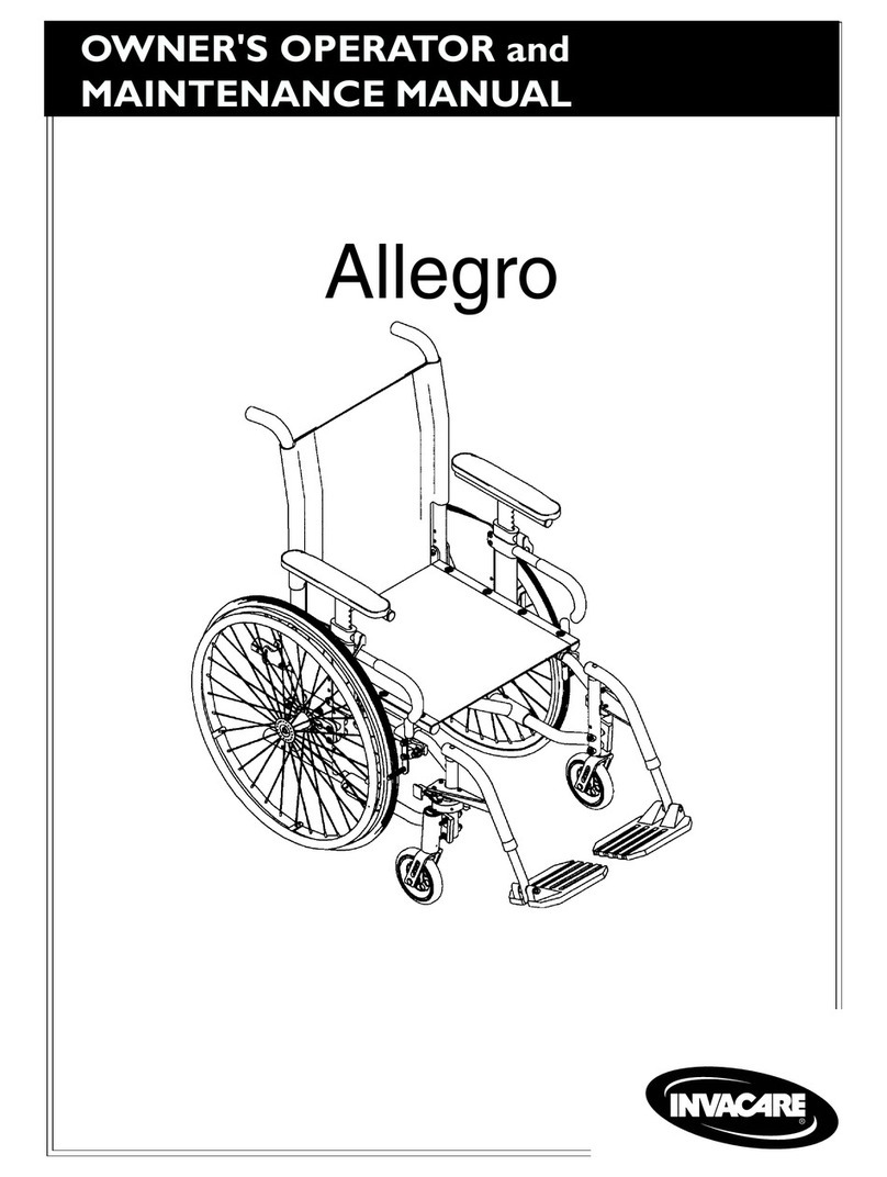 Invacare Allegro 1061057 Installation instructions