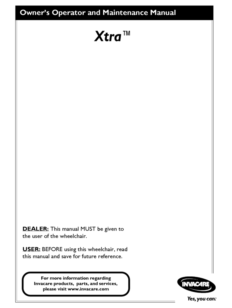 Invacare XtraTM 1026793 Installation instructions