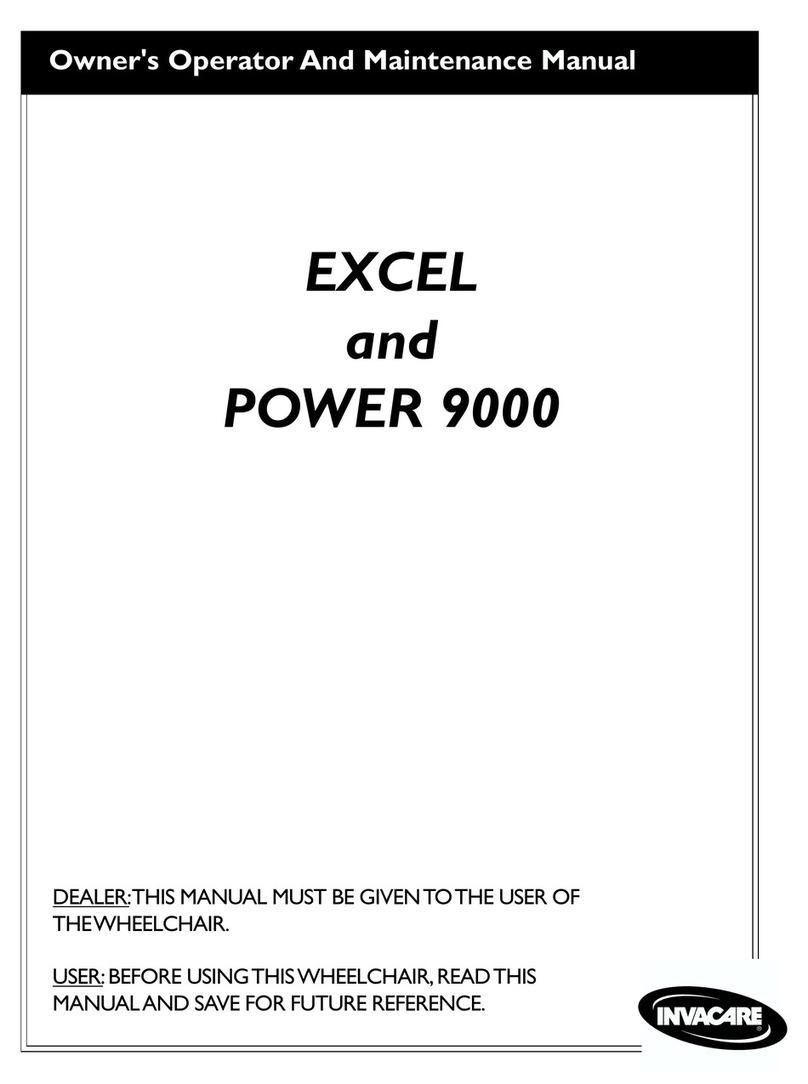 Invacare Electric wheelchair Manual