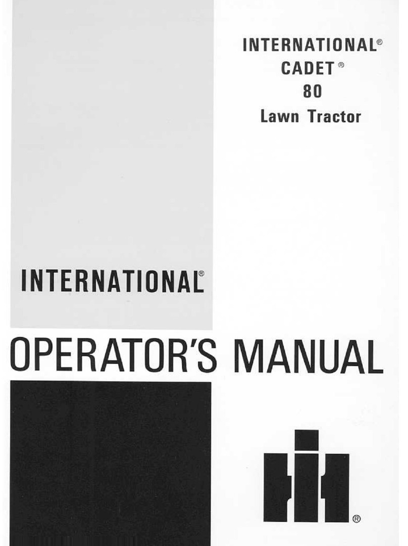 International Cadet 80 Operator's manual