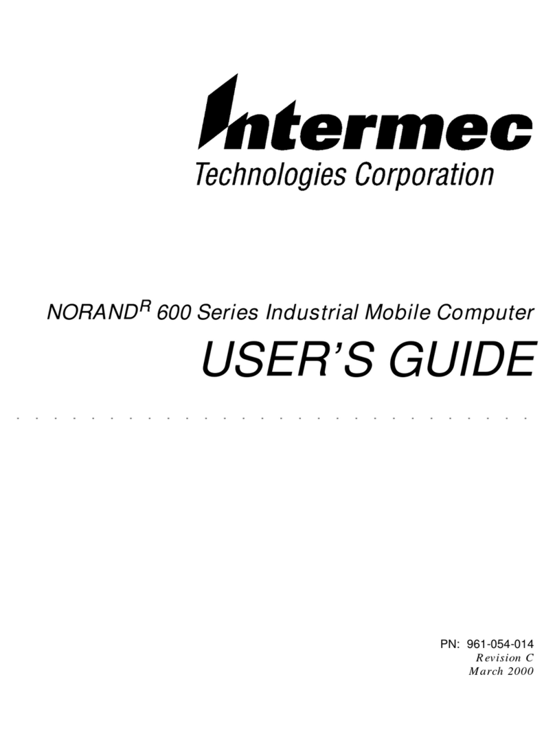 Intermec NORAND 600 User manual