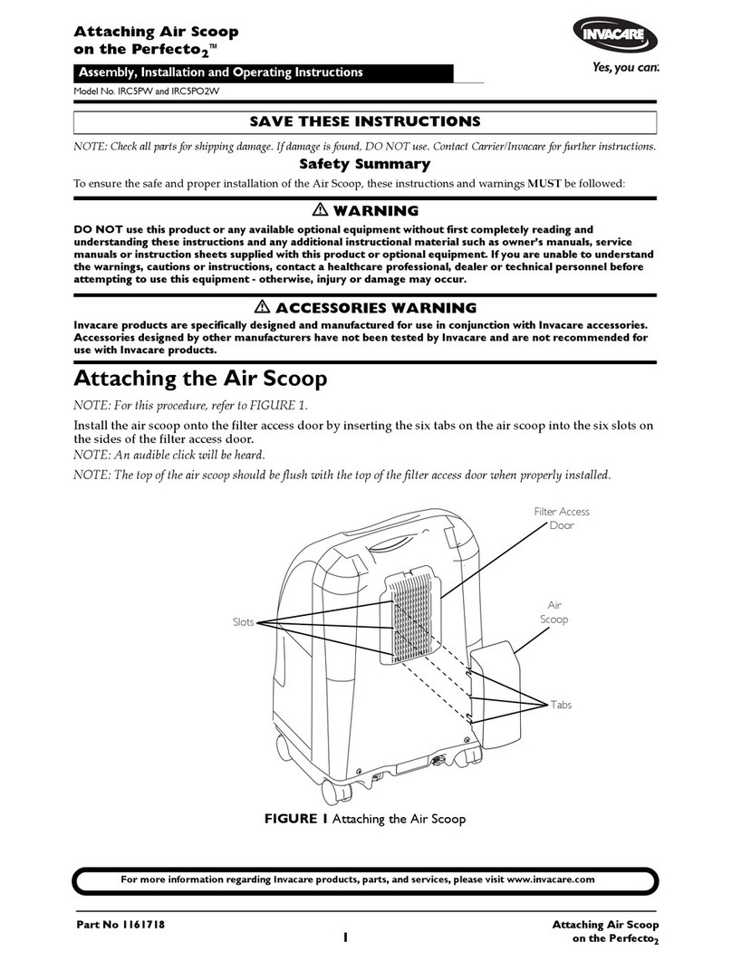 Invacare Perfecto2 IRC5PO2W Installation and operating instructions