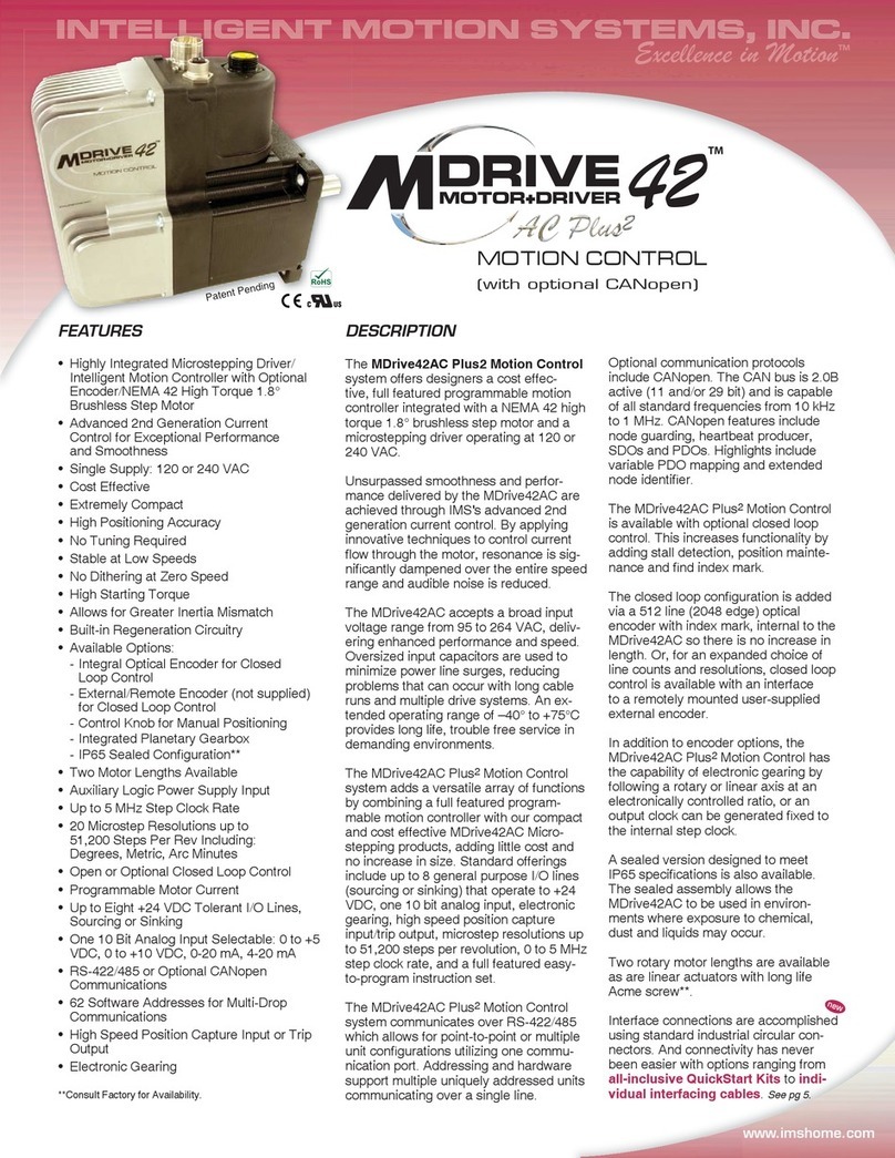 Intelligent Motion Systems MDI42 AC User manual