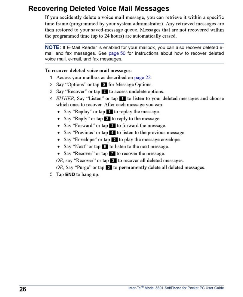 intertel 8601 User manual