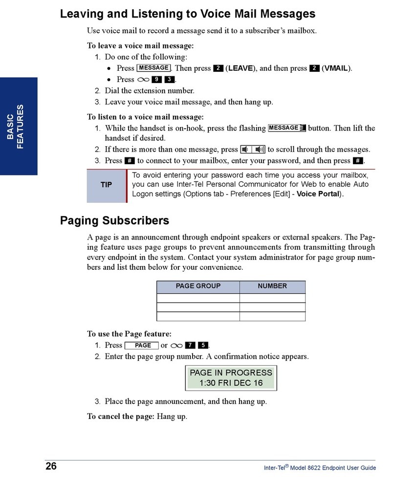 intertel 8622 User manual