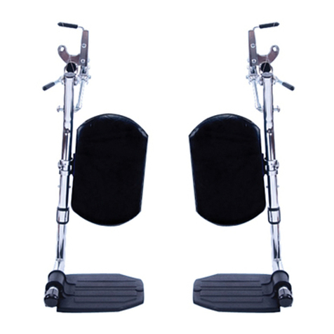 Invacare Articulating/Elevating Legrest User manual Invacare Articulating/Elevating Legrest User manual