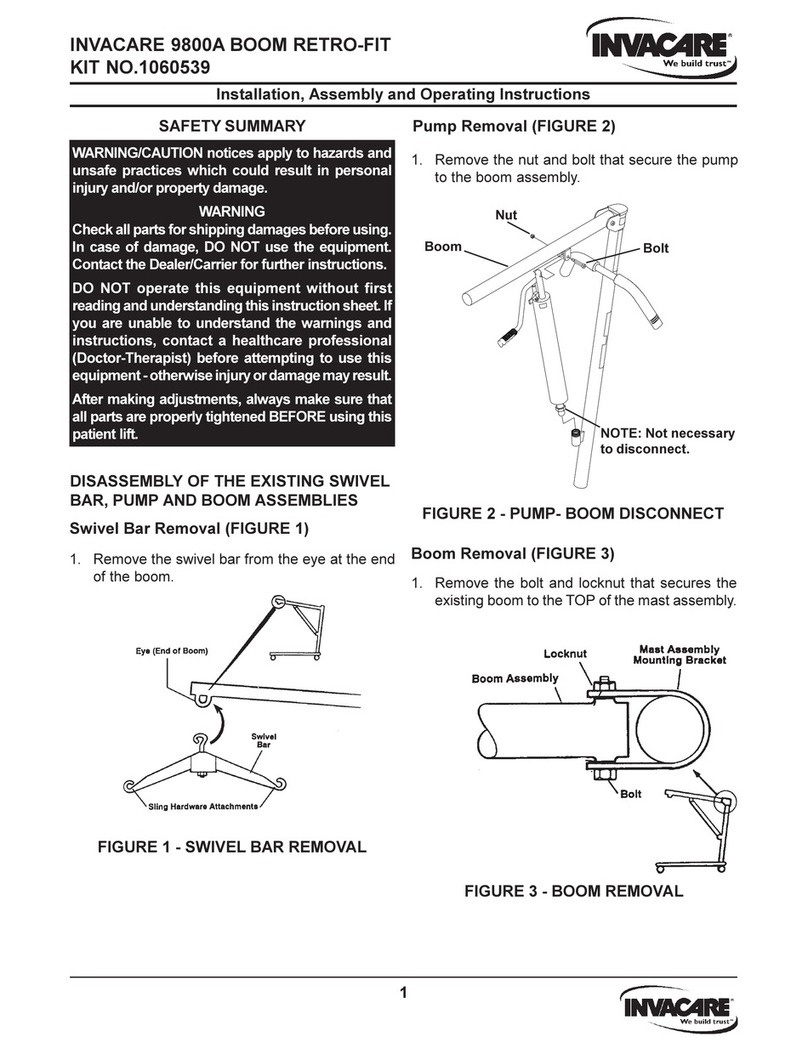 Invacare 9800A User manual