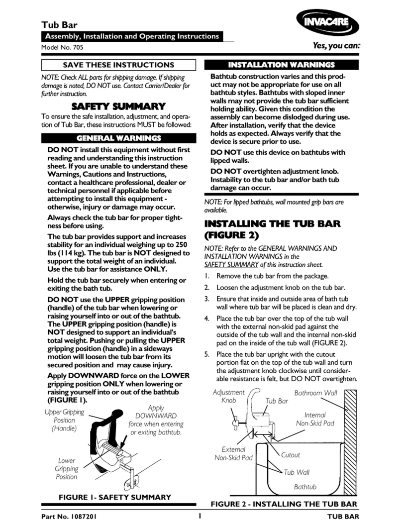 Invacare 705 Assembly instructions