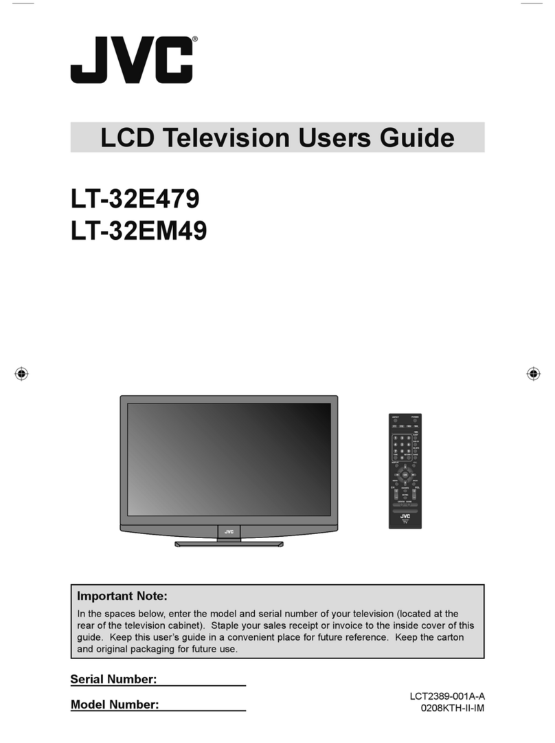 JVC LT32E479 - 32" LCD TV User manual
