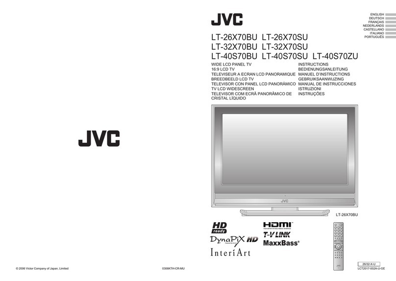 JVC LT-26X70BU User manual