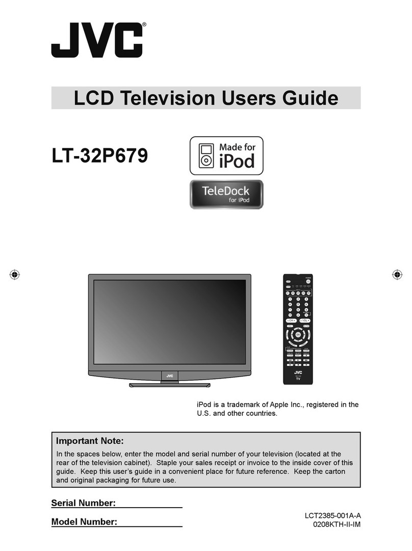 JVC LT32P679 - 32" LCD TV User manual