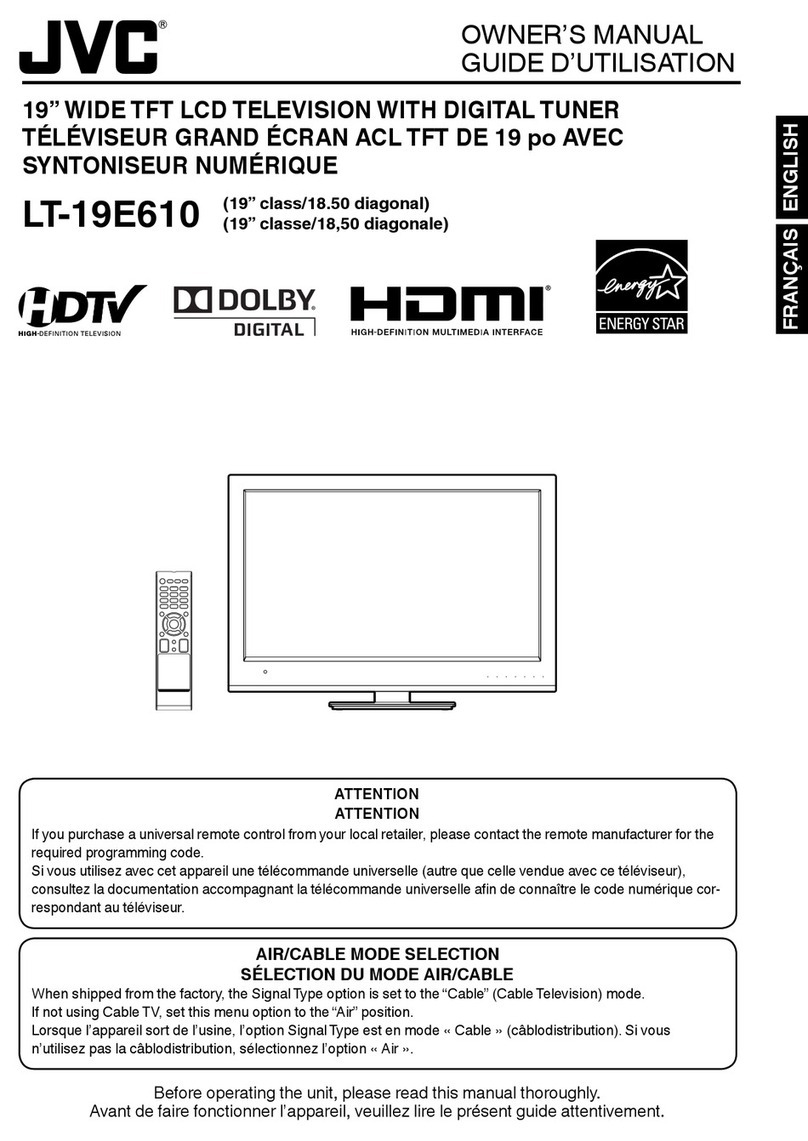 JVC LT-19E610 User manual JVC LT-19E610 User manual