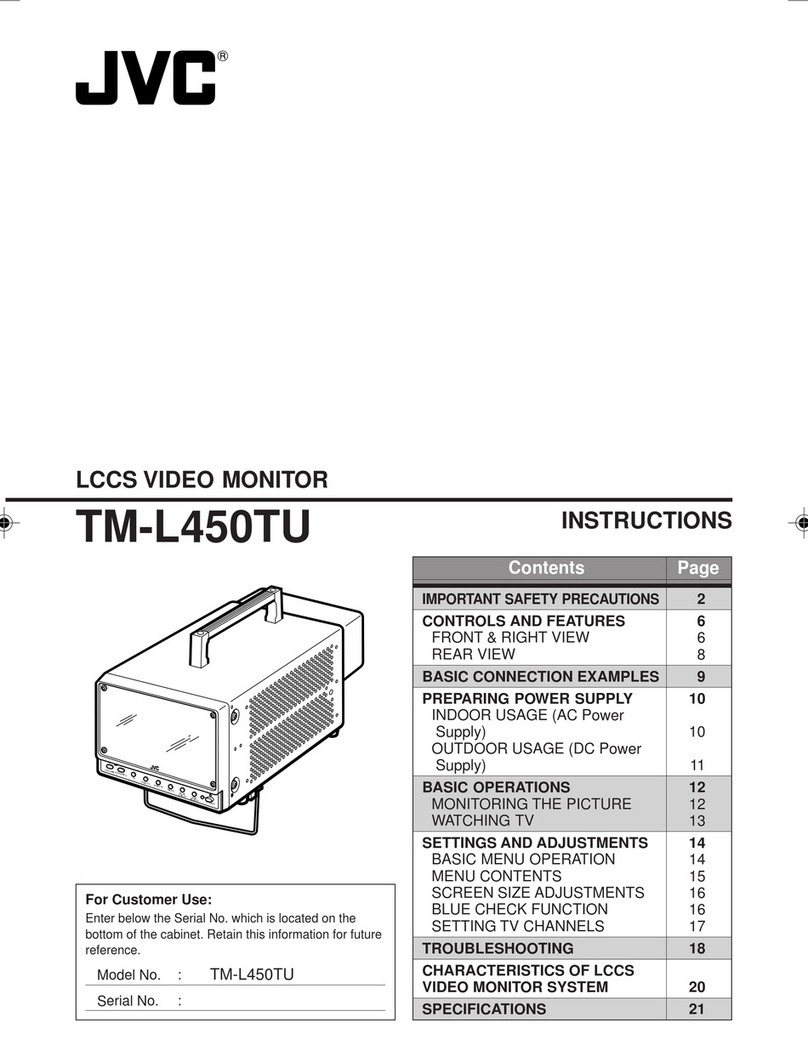 JVC TM-L450TU - Lccs Color Monitor User manual JVC TM-L450TU - Lccs Color Monitor User manual