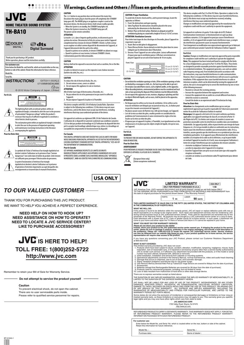 JVC 0710WMKMDWJMM User manual