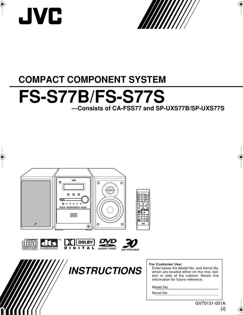 JVC FS-S77B/FS-S77S User manual JVC FS-S77B/FS-S77S User manual