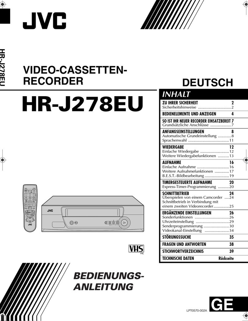 JVC HR-J278EU Quick start guide