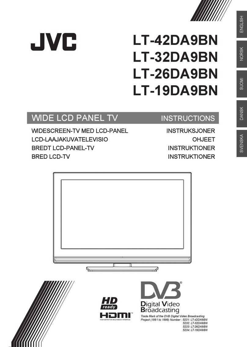 JVC Wide LCD Panel TV LT-26DA9BN User manual