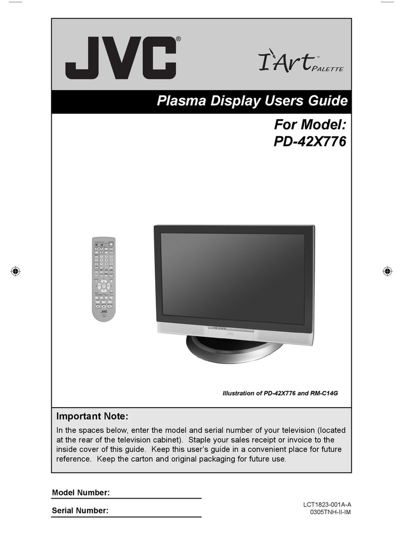 JVC I'Art Palette PD-42X776 User manual