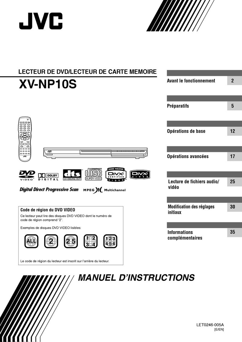 JVC XV-NP10S Mounting instructions