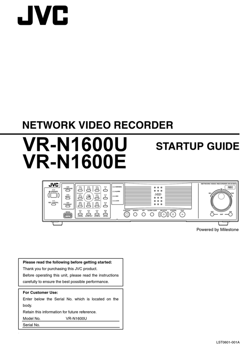 JVC VR-N1600E Startup guide