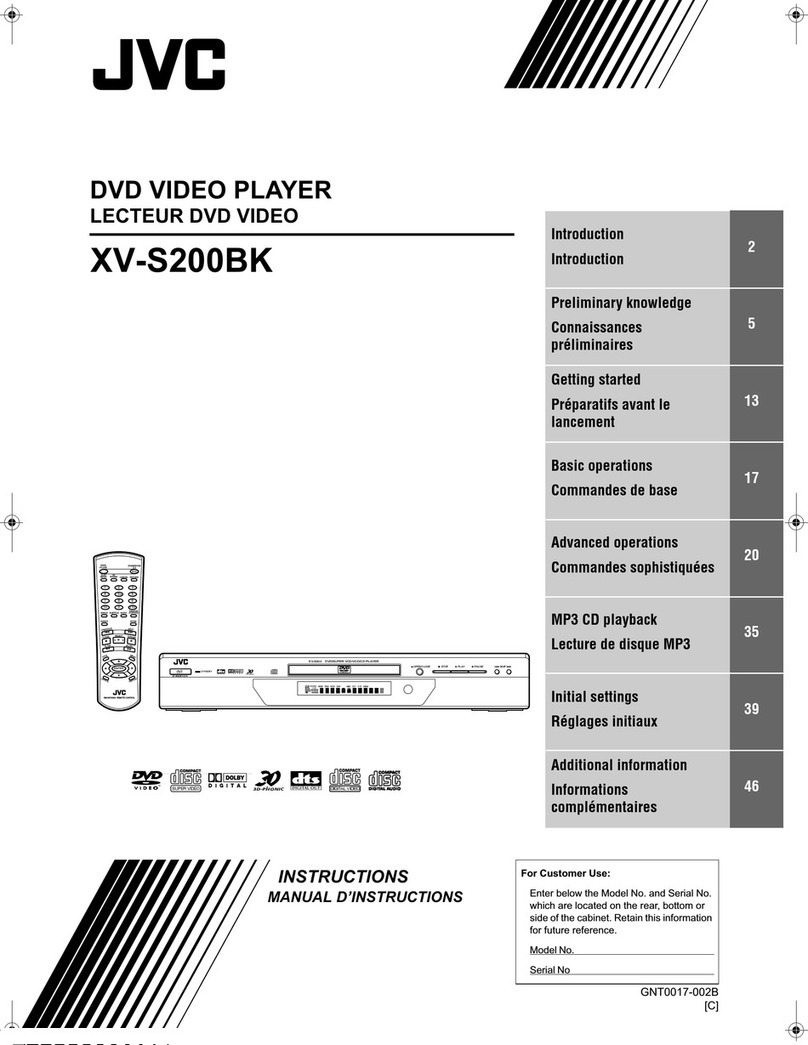 JVC XV-S200BK User manual