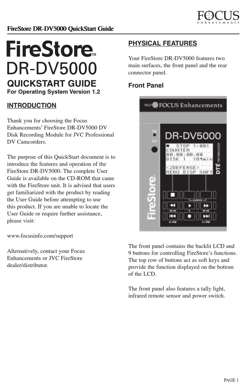 foc.us FireStore DR-DV5000 quick start guide