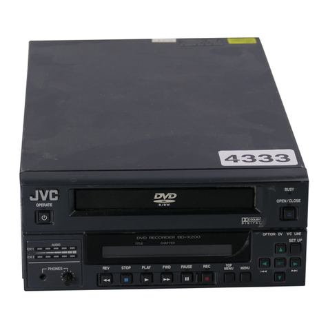 JVC BD-X200U - Dvd Authoring Recorder User manual