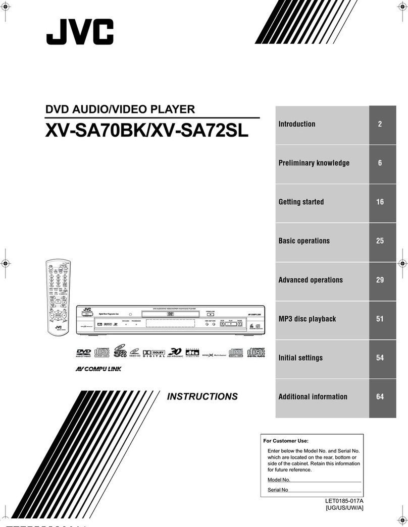 JVC XV-SA72SL User manual