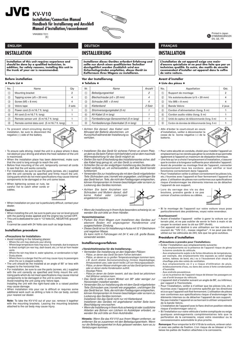 JVC KV-V10 User manual