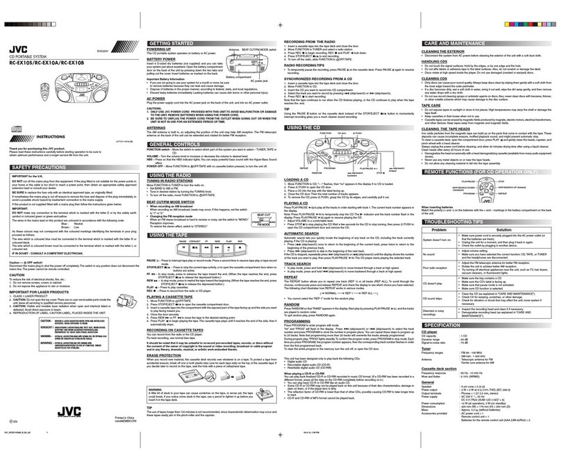 JVC RC-EX10A User manual