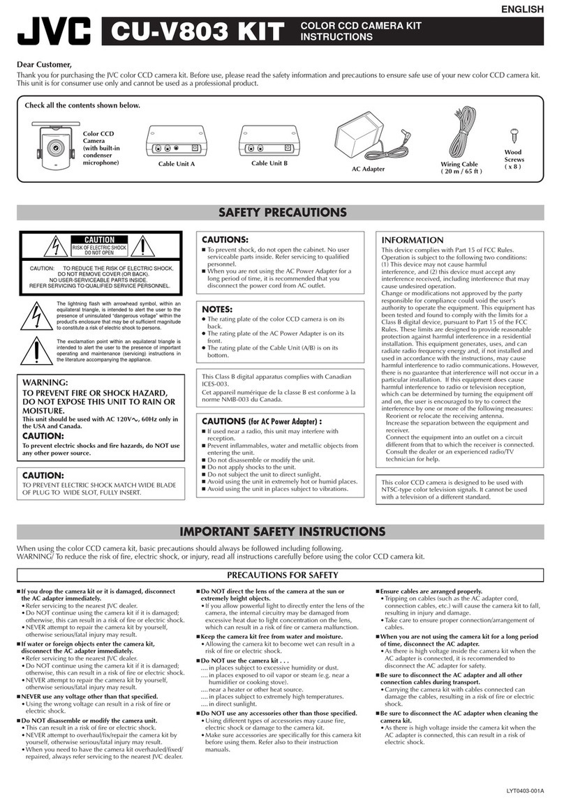 JVC CU-V803 User manual