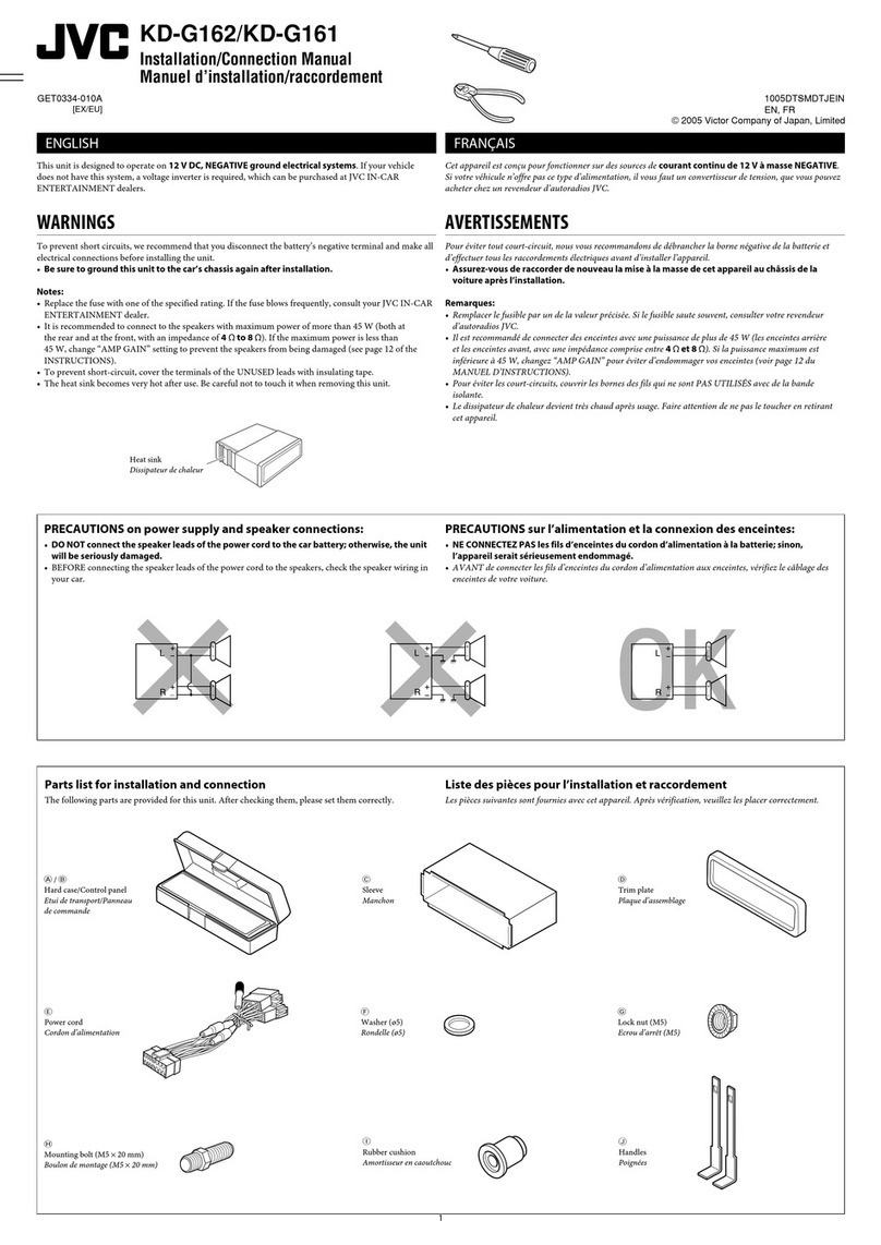 JVC KD-G161 Guide