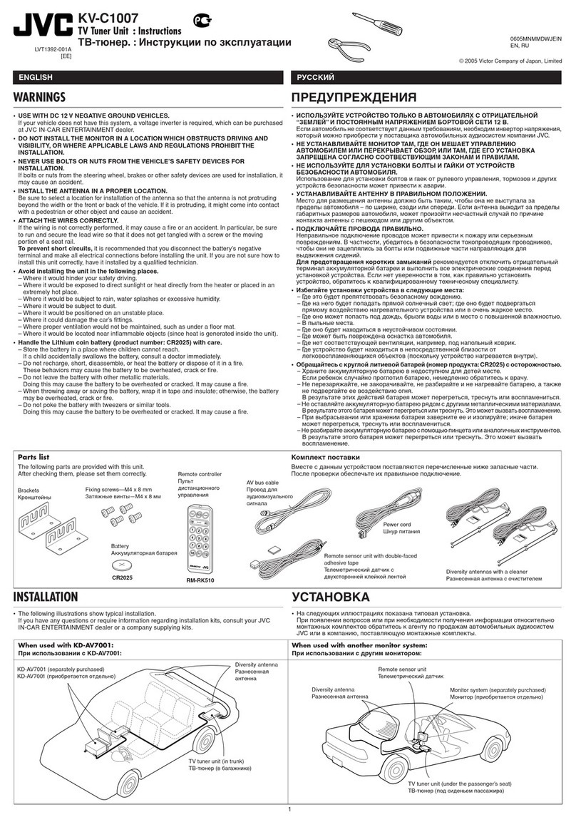 JVC KV-C1007 instructions