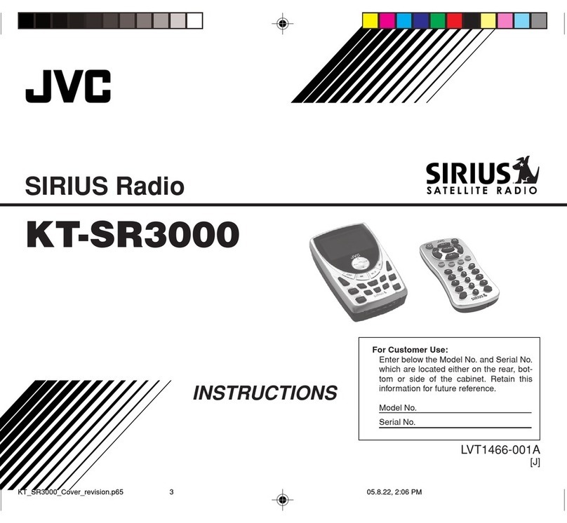 JVC Sirius KT-SR3000 instructions