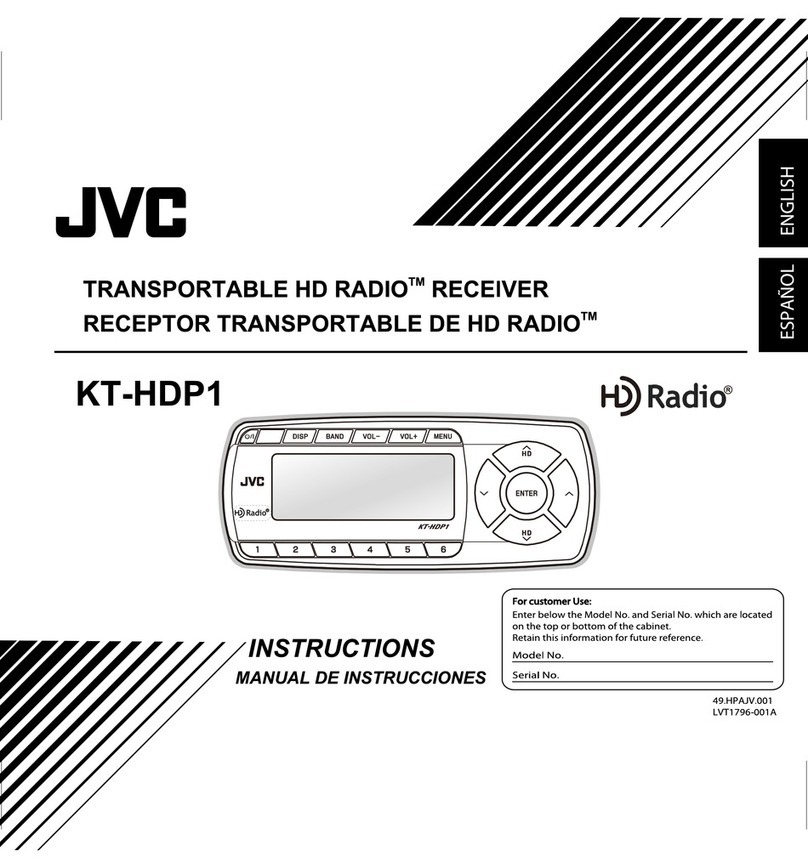 JVC KT-HDP1 - HD Radio Tuner instructions
