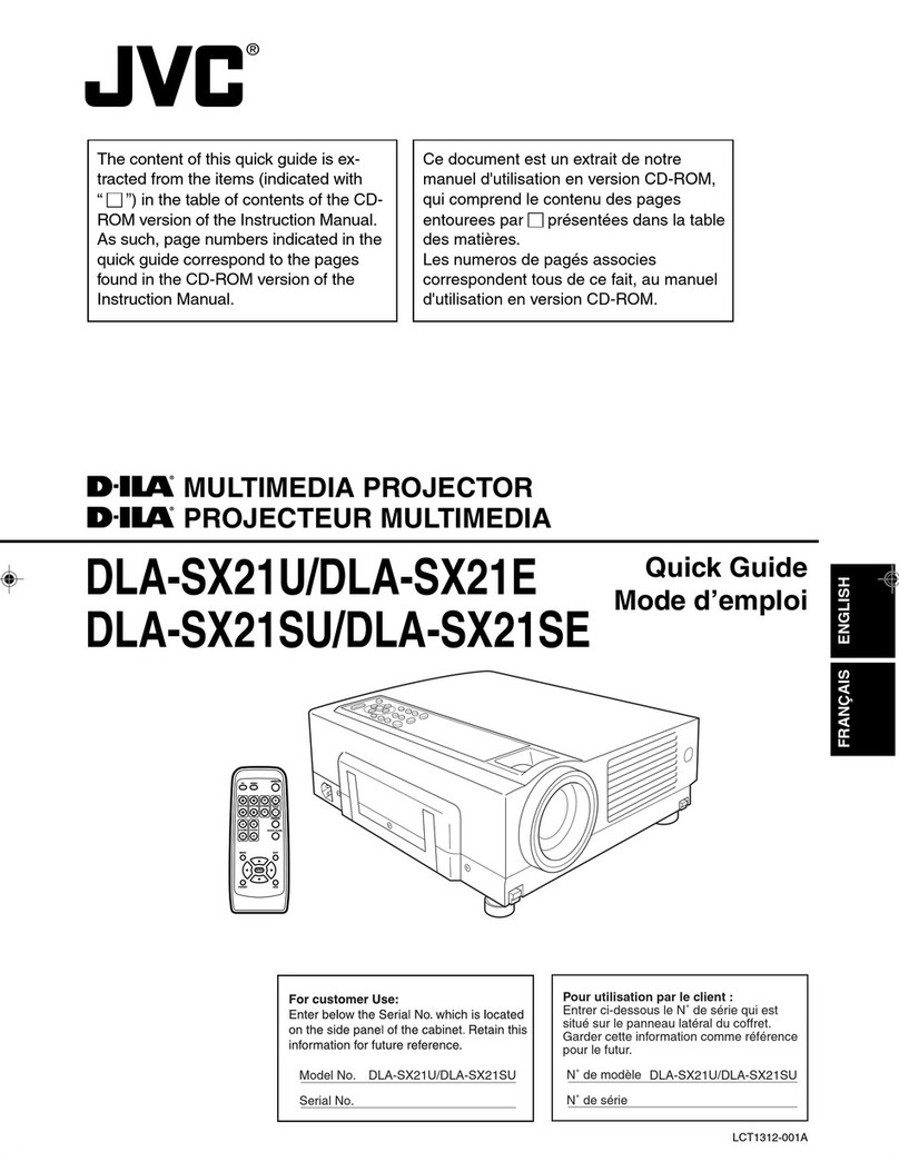 JVC DLA-SX21E User manual