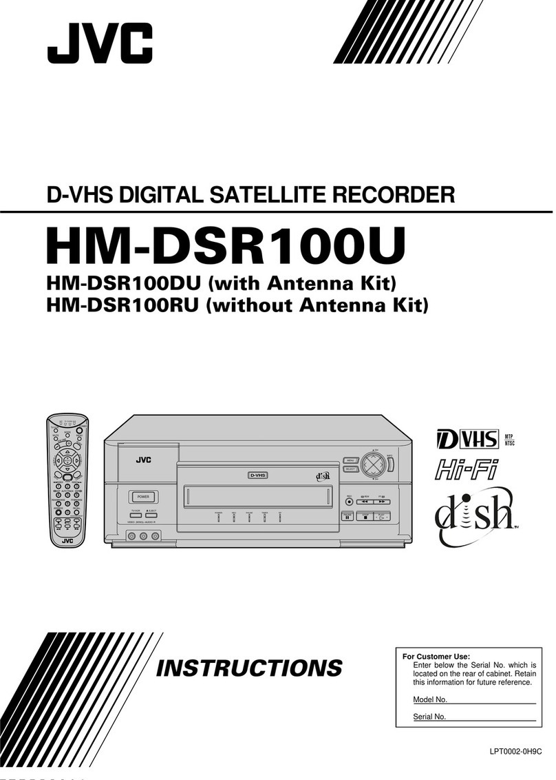 JVC HM-DSR100RU - Digital VCR And Satellite Dish... instructions