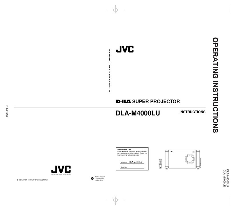 JVC DLA-M4000LU - D-ila Projector User manual JVC DLA-M4000LU - D-ila Projector User manual