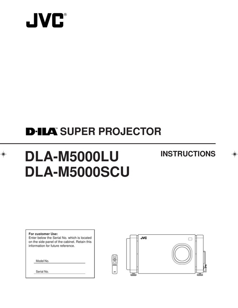 JVC DLA-M5000LU - Large Venue D-ila Projector User manual JVC DLA-M5000LU - Large Venue D-ila Projector User manual