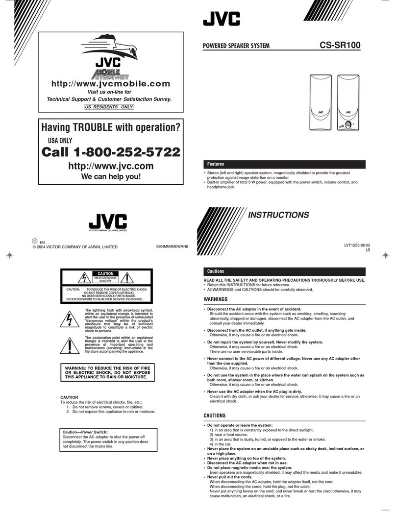 JVC CS-SR100 User manual