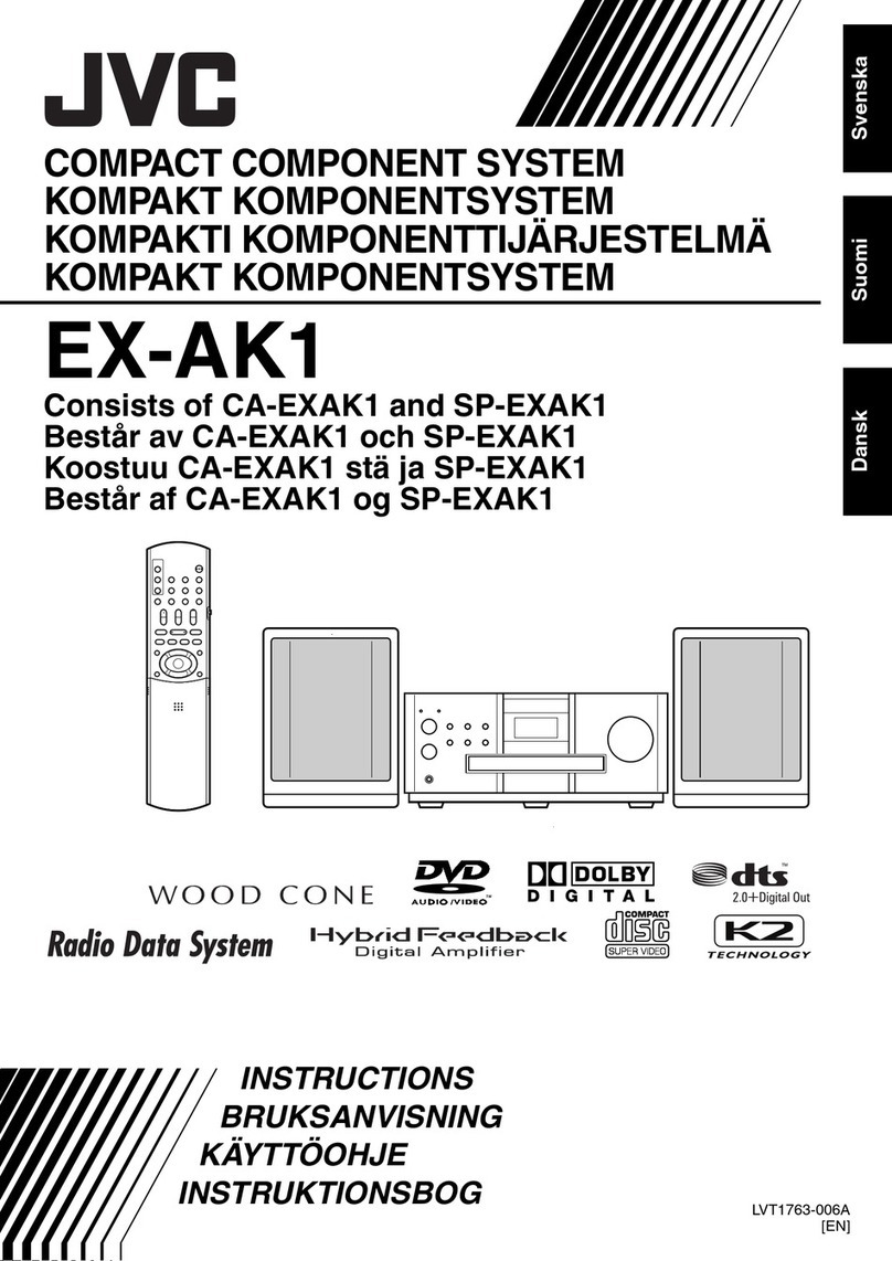 JVC Compact Component System CA-EXAK1 User manual