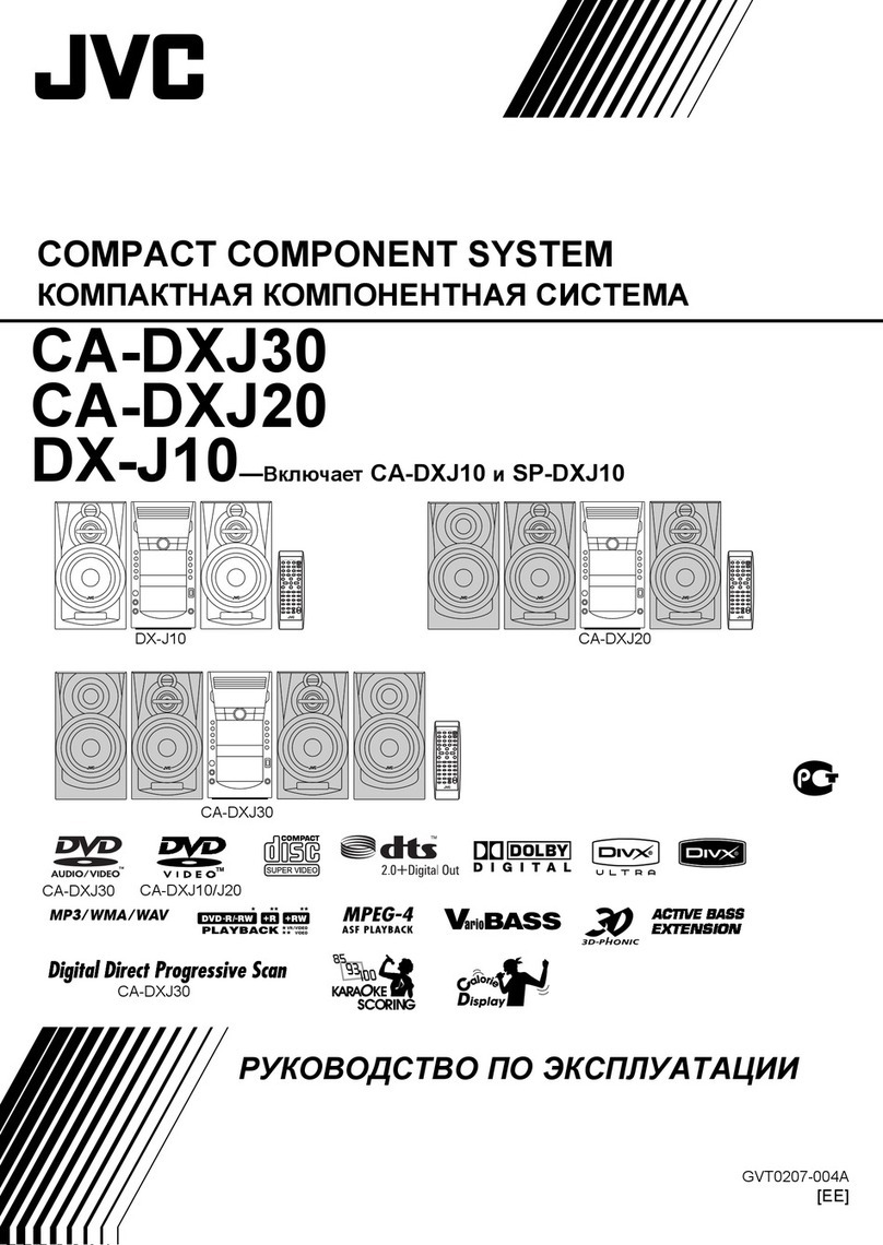 JVC Compact Component System CA-DXJ20 User manual